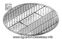 Jaki rodzaj półki stosowanej w aparatach kolumnowych w procesie 
