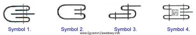 Który symbol oznacza szew maszynowy stosowany do wykończenia 
