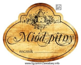 Do wykonania etykiety przedstawionej na rysunku należy użyć