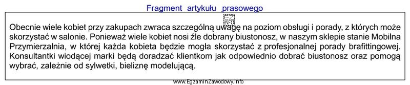 Na podstawie fragmentu artykułu określ, do którego 