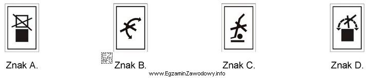 Który znak umieszczony na opakowaniu zabrania przemieszczać ładunek przez 