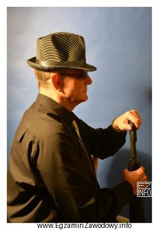 Zamieszczony na fotografii portret wykonano, wykorzystując oświetlenie