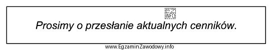 Dla którego pisma handlowego charakterystyczny jest przedstawiony zwrot?