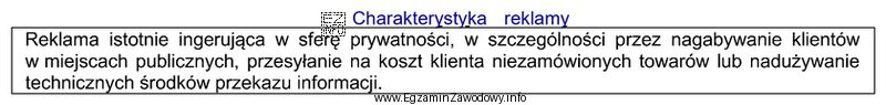 Przedstawiony opis dotyczy reklamy