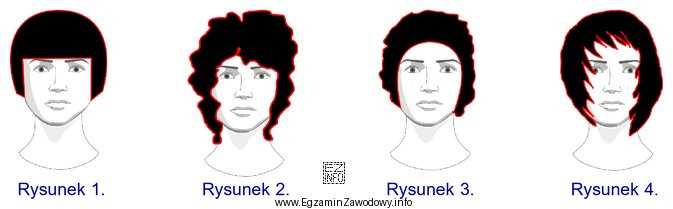 Klientka ma falowaną teksturę włosów, prostokątny kształ