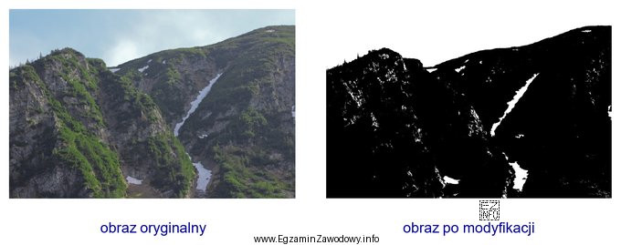 Które polecenie zapewnia w programie Adobe Photoshop uzyskanie obrazu 