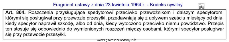 Przewoźnik, podwykonawca spedytora, w wyniku zaniedbania 24 lutego uszkodził przesył