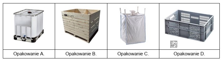 Które opakowanie należy zastosować do składowania i 