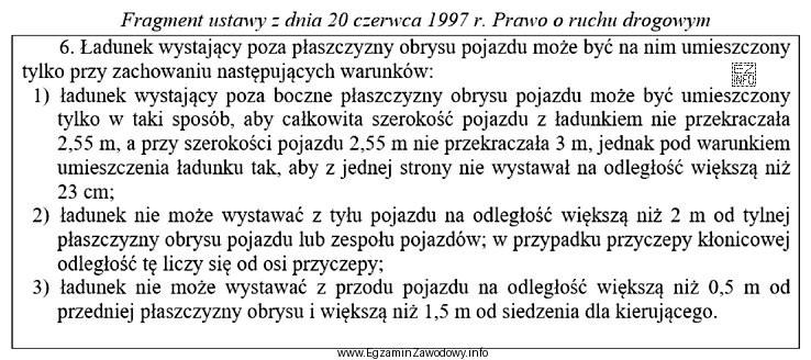 Z przedstawionego fragmentu ustawy Prawo o ruchu drogowym wynika, że 