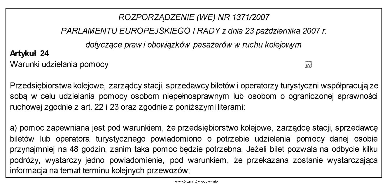 Pasażer z niepełnosprawnością potrzebujący asysty powinien 