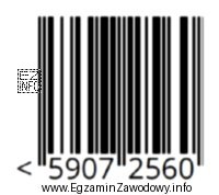 Na zdjęciu jest przedstawiony kod kreskowy