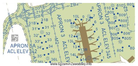 Na ilustracji przedstawiono fragment mapy