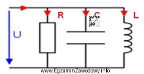 W przedstawionym obwodzie elektrycznym rezystor oznaczony jest symbolem