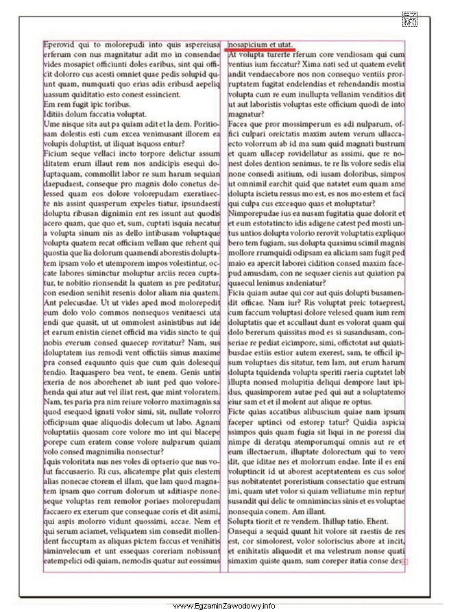 Błąd popełniony podczas składania tekstów publikacji, 