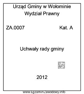 Do której grupy rzeczowej jednolitego rzeczowego wykazu akt organó