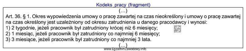Łączny staż pracy pracownika wynosi 10 lat. U obecnego pracodawcy pracownik 