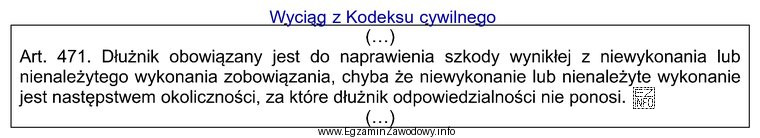 W której z wymienionych sytuacji, dłużnik ma 