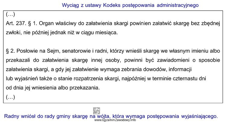 W jakim terminie, zgodnie z przytoczonym przepisem Kodeksu postępowania 