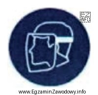 Przedstawiony na rysunku znak graficzny oznacza nakaz stosowania ochrony