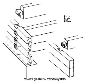 Ściany wieńcowe zewnętrzną i wewnętrzną przedstawione na 