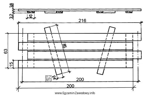 Płytę pomostową, przedstawioną na rysunku, należy wykonać z 