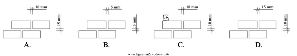 Nominalna grubość spoin poziomych wynosi 12 mm (-2 mm; +5 mm), a 