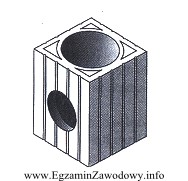 Przedstawiony na rysunku pustak ceramiczny służy do wykonania