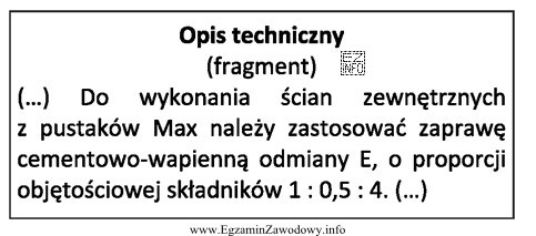 Na podstawie fragmentu opisu technicznego określ, ile pojemników 