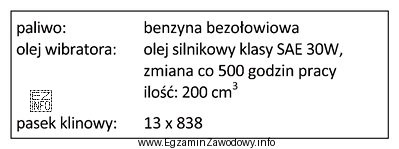 Z przedstawionych w ramce informacji wynika, że olej znajdujący 