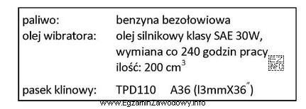 Z przedstawionych w ramce informacji wynika, że olej znajdujący 