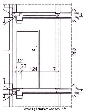 Z przedstawionego na rysunku fragmentu przekroju prefabrykowanego budynku żelbetowego 
