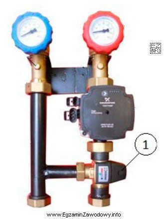 Który element grupy pompowej oznaczono na rysunku numerem 1?