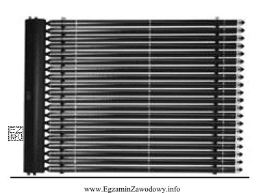 Na rysunku przedstawiono kolektor płaski