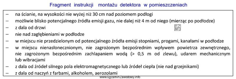 Obecność którego gazu jest wykrywana czujnikiem urządzenia dla 