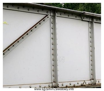 Połączenie elementów konstrukcji zostało wykonane za pomocą