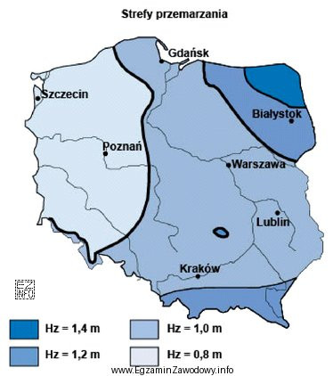 Na podstawie przedstawionej mapy wskaż, w którym z miast 