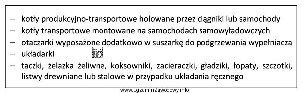 Na podstawie wykazu sprzętu przedstawionego przez wykonawcę określ, 