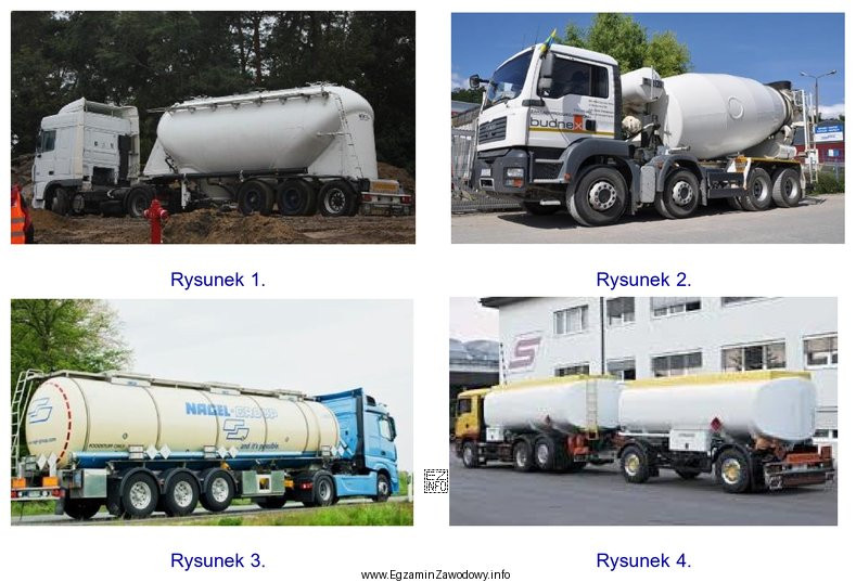 Który z rysunków przedstawia środek transportu do przewoż