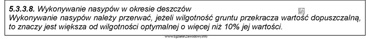 Na podstawie informacji zawartych we fragmencie Specyfikacji Technicznych określ, 