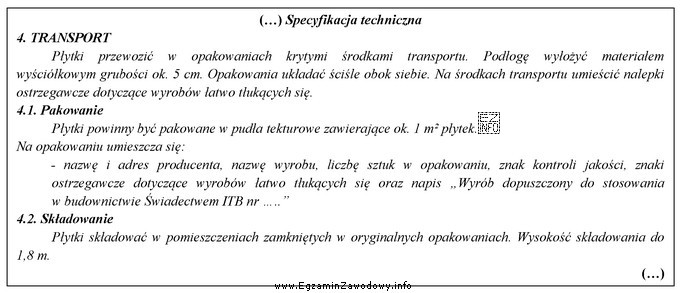 Z wyciągu specyfikacji istotnych warunków zamówienia wynika, ż