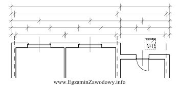 Na linii wymiarowej, położonej najbliżej rzutu poziomego, 