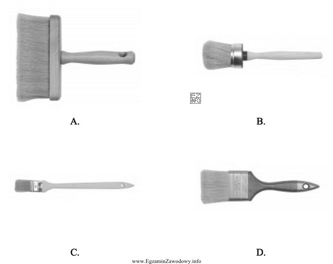 Na którym rysunku przedstawiono pędzel służą