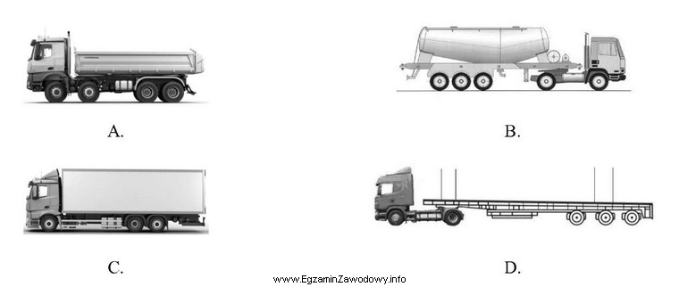 Którym z przedstawionych na rysunkach środków transportu 