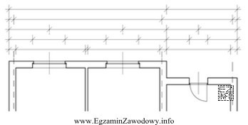 Na linii wymiarowej, położonej najbliżej rzutu poziomego, 