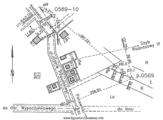 Na przedstawionym opisie topograficznym punkt poziomej osnowy geodezyjnej o numerze 0569