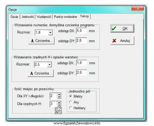 W opracowanej mapie zasadniczej za pomocą oprogramowania kartograficznego, którego 