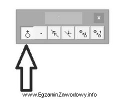 Wskazana na rysunku strzałką funkcja programu komputerowego umożliwia 