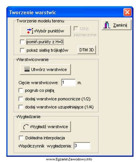 Na podstawie zrzutu ekranu programu komputerowego podaj skalę mapy wysokoś