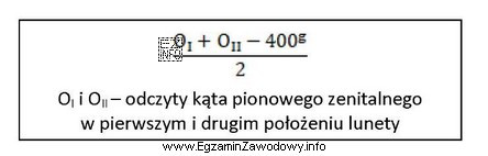 Za pomocą zamieszczonego wzoru można obliczyć błąd