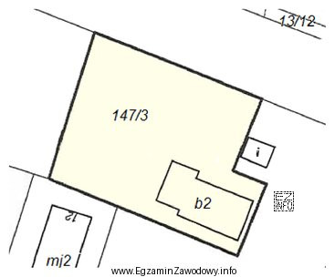 Obiekt budowlany zlokalizowany na działce 147/3 to budynek